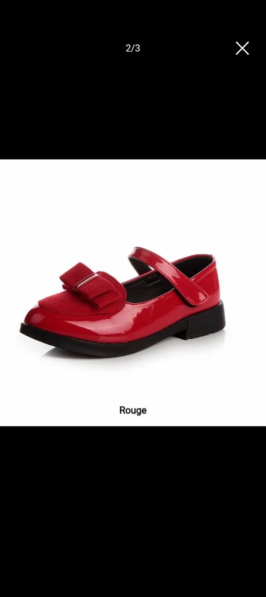 Chaussures rouges pour filles