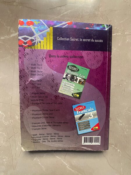 Livre Secret: Physique Chimie