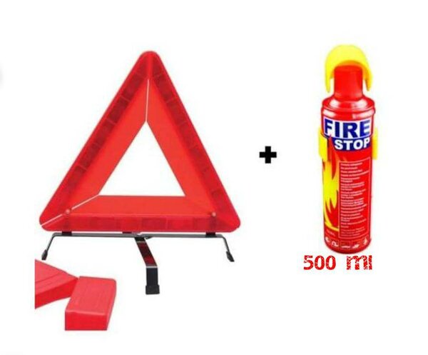 Extincteur 500 ml et triangle de signalisation