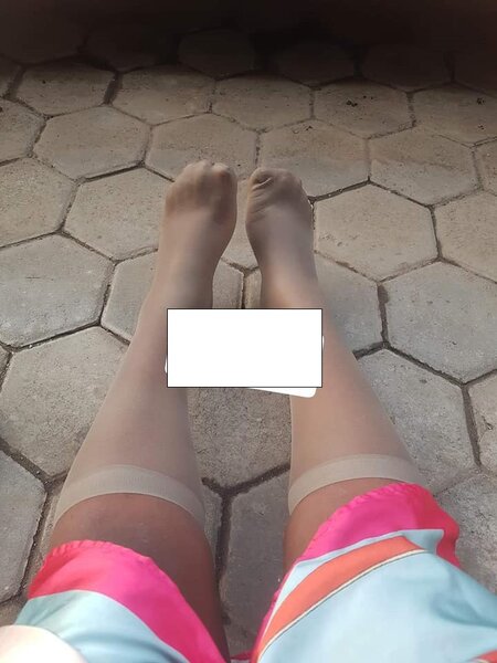 light beige tights