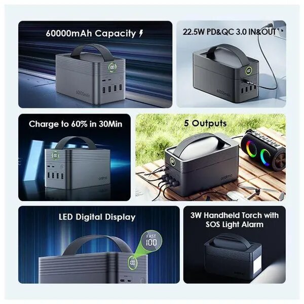 oraimo PowerBox 60000mAh Power Bank