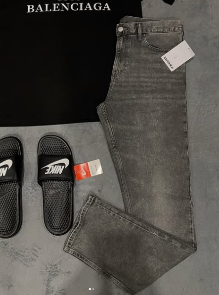 grey jeans