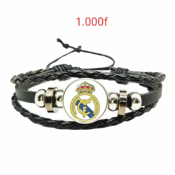 Bracelet en cuir football
