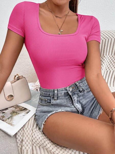 Bodysuit rose gainant