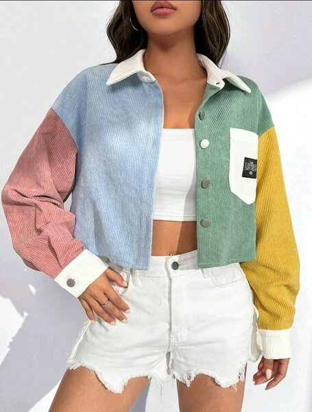Veste Multicolore en Velours