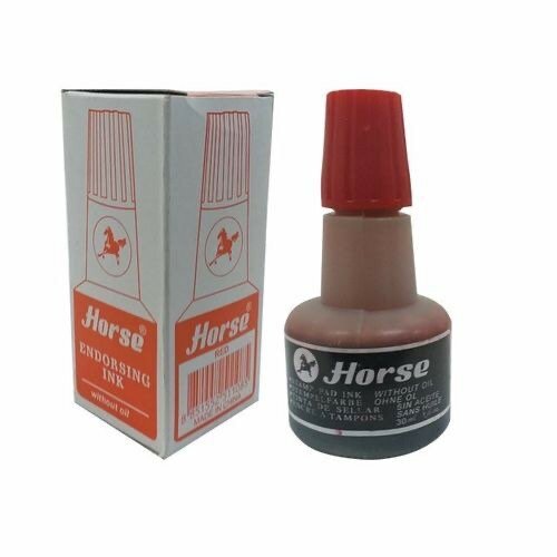 Encre de Tampon Rouge Horse
