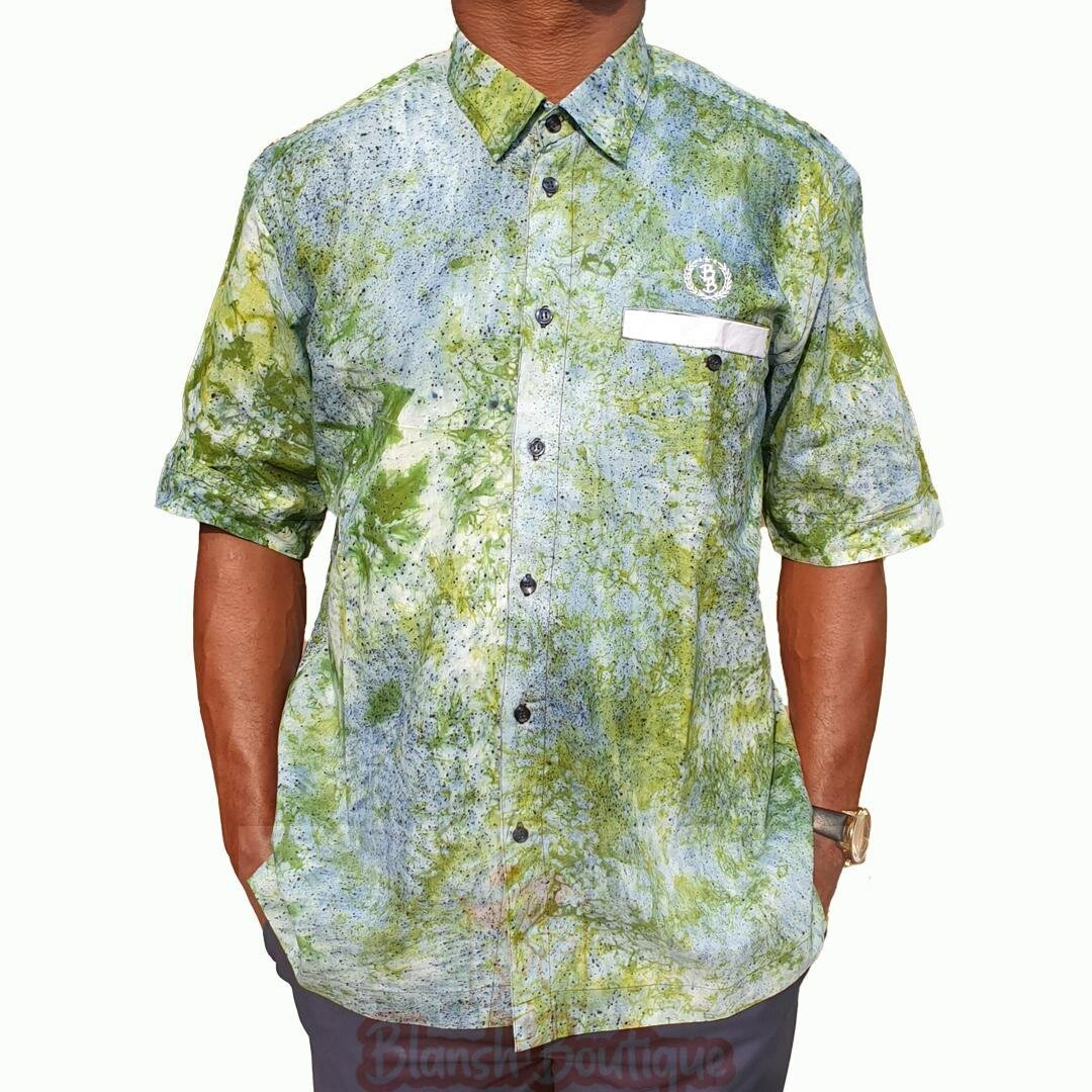 Chemise indigo