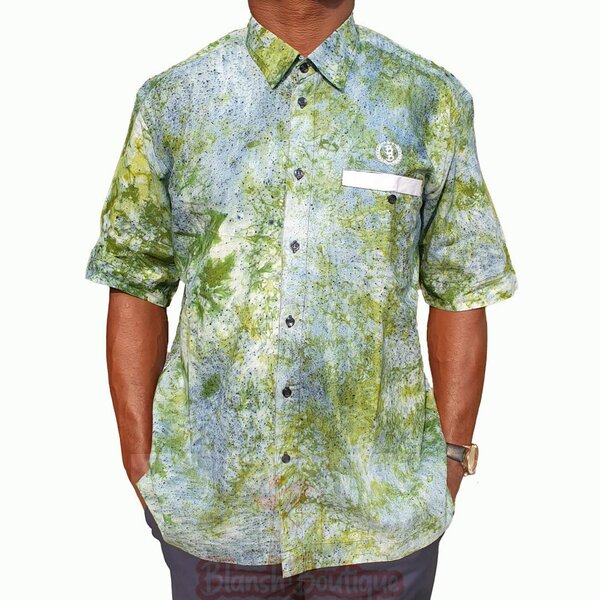 Chemise indigo