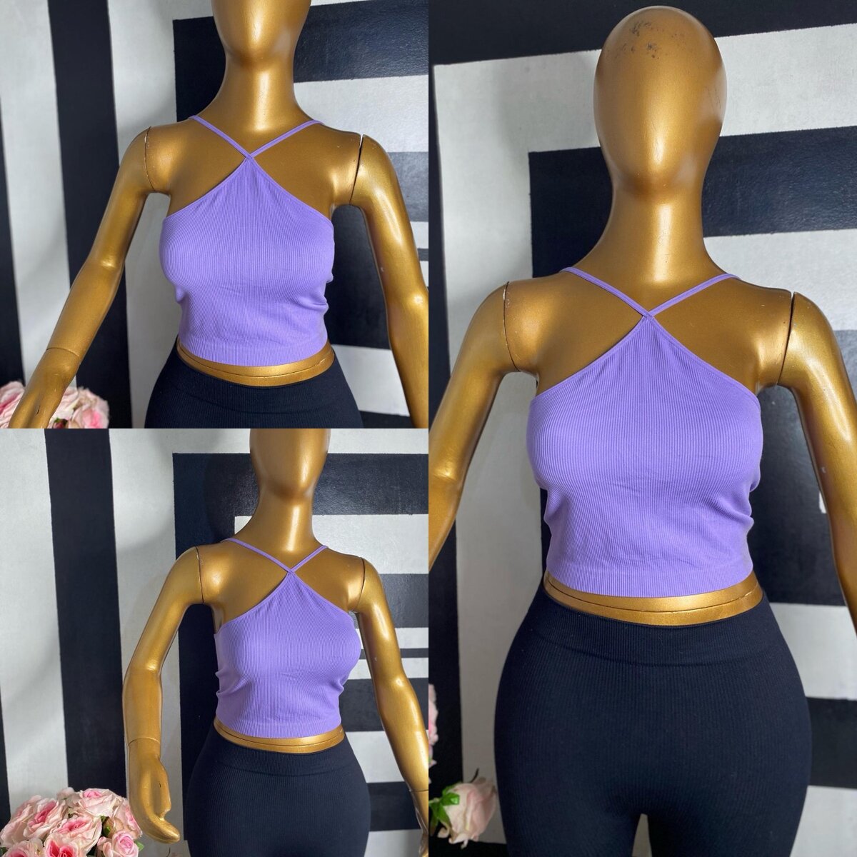 Crop top à manches longues