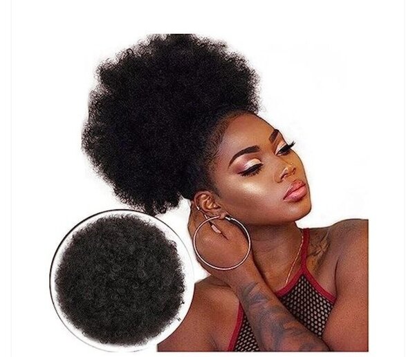 Postiche afro grande taille