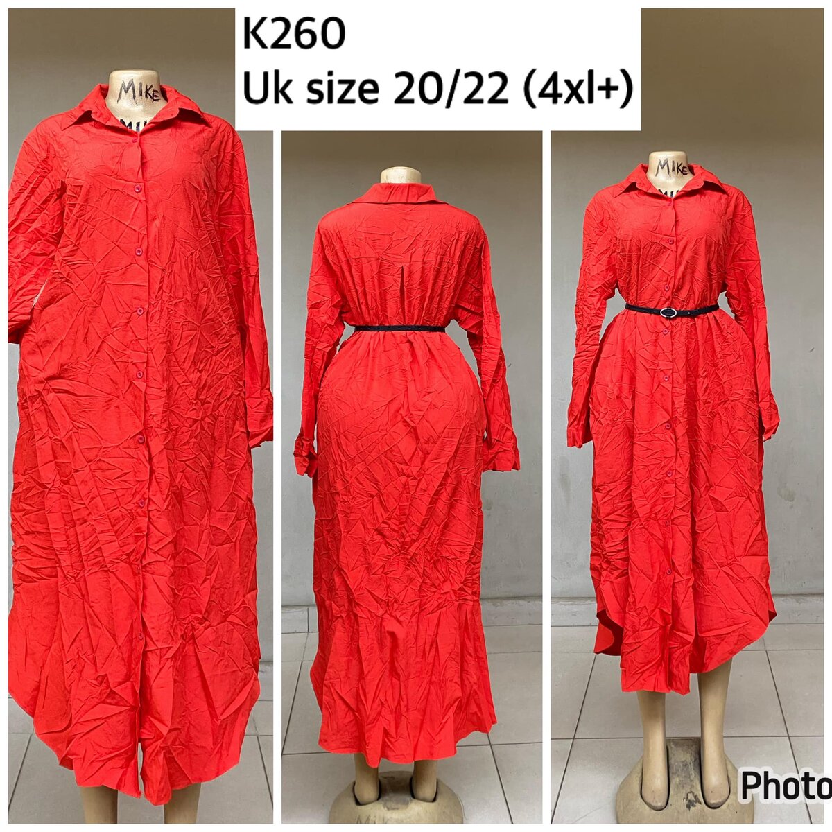 dress shirt red