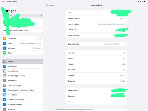 iPad Pro 6eme gen