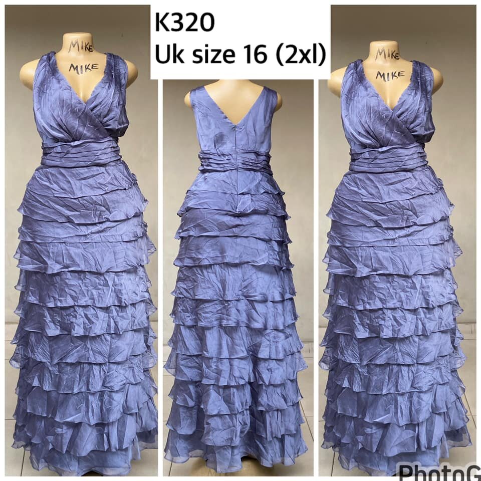 lilac evening dress