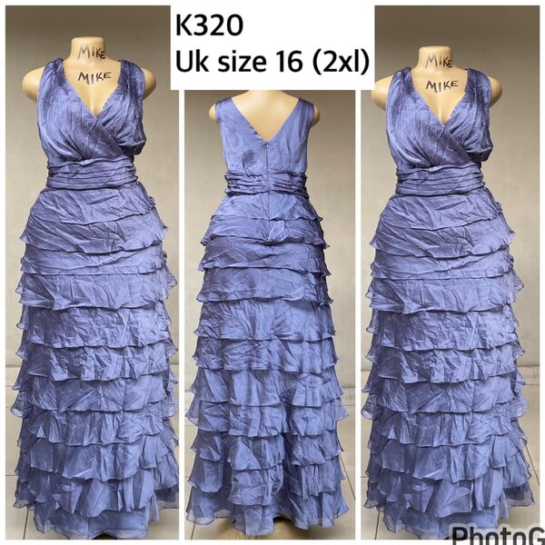 lilac evening dress