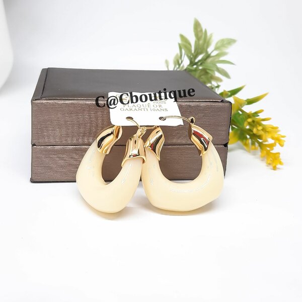 Boucles d'oreilles résine