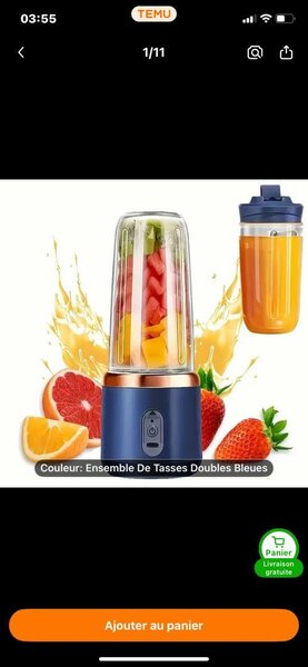 Duos mini mixer & gourde