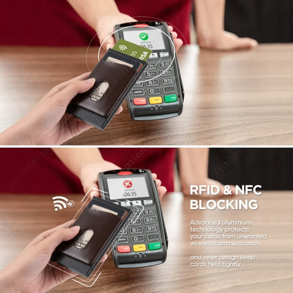 Porte-cartes RFID Aluminium