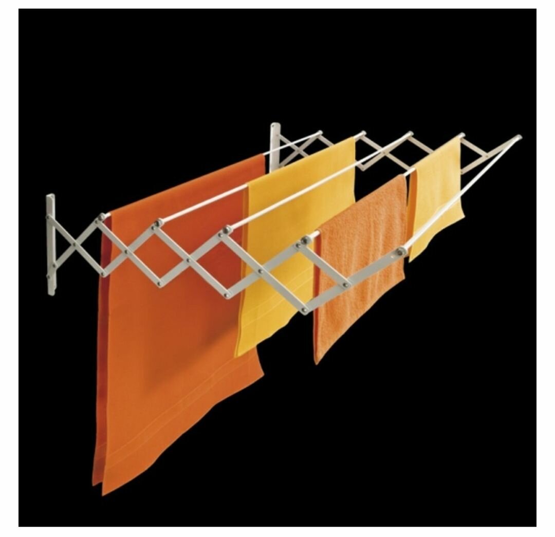 WALL-MOUNTED FOLDABLE EXTENDABLE ALUMINUM CLOTHES AIRER