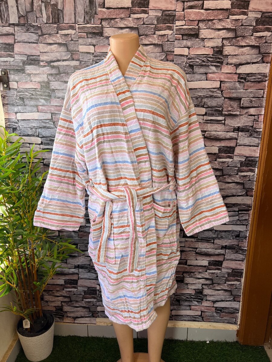 Peignoir doux en coton