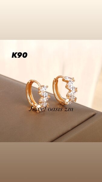 Gold earrings