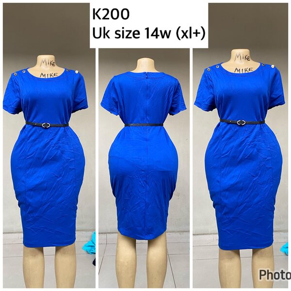 blue dress