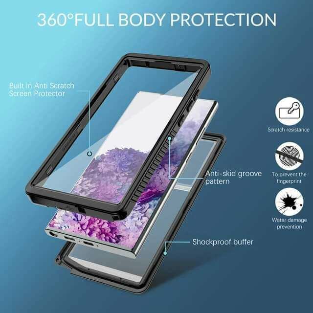 Coque de téléphone portable étanche, transparente, Anti-choc
