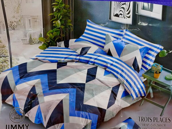 Draps plats 3places