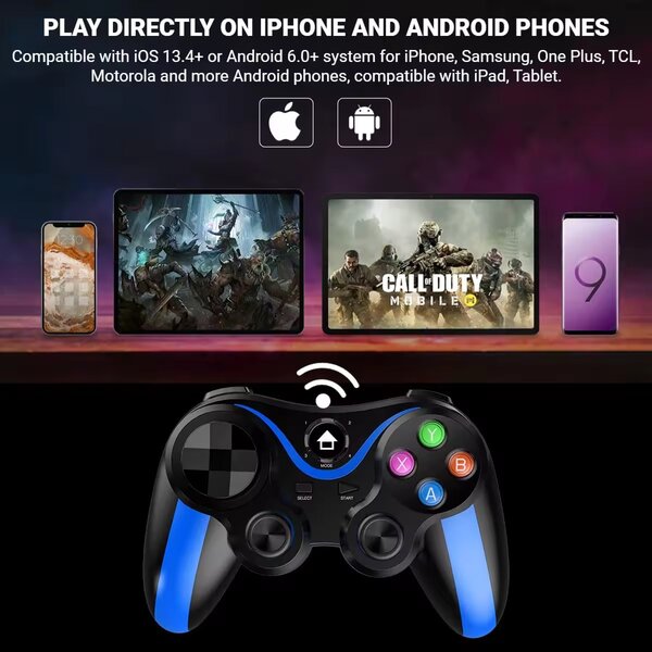 Wireless Rechargeable Bluetooth Gamepad