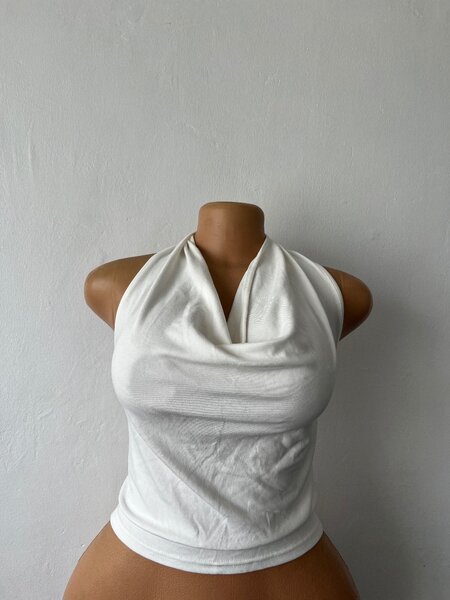 White crop top