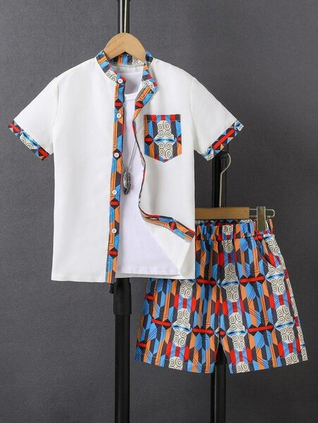 Set d'été homme imprimé mode