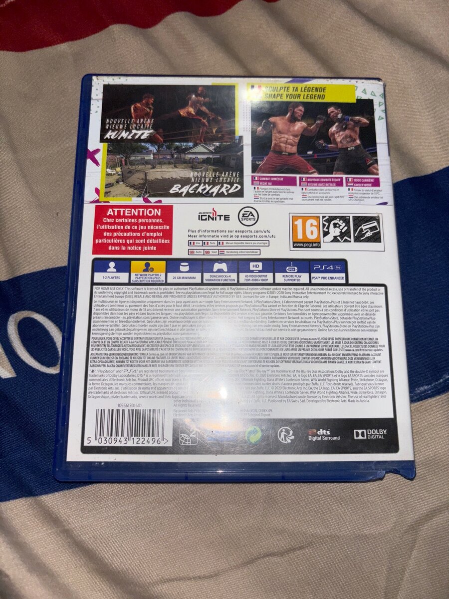 UFC 4 jeu ps4