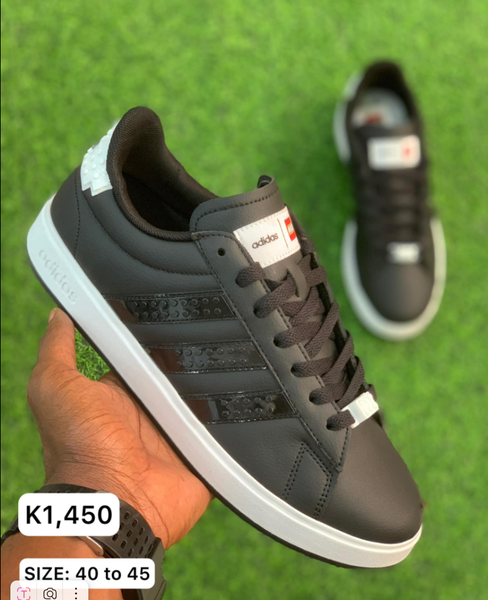 black sneakers