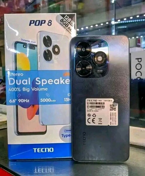 TECNO POP 8 128GB 8GB RAM PREMIÈRE COPIE CONFORME DUBAÏ