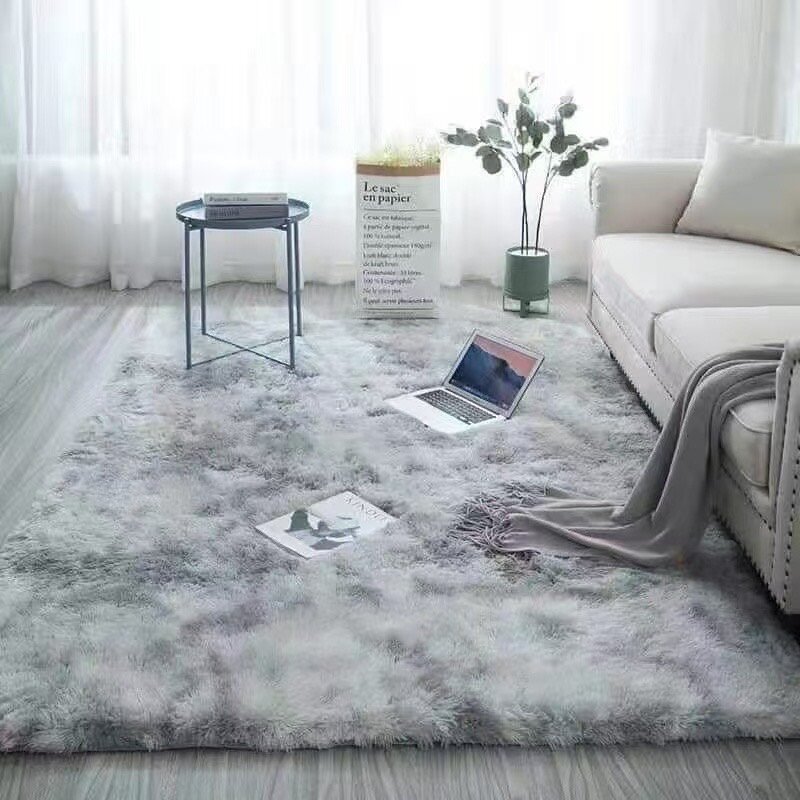 Tapis doux shaggy contemporain