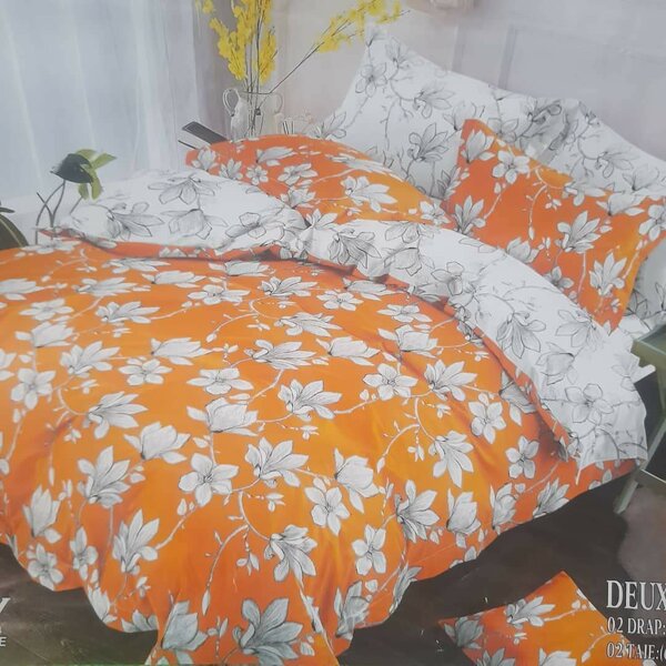 1 draps 1 couverture 2 taies d'oreillers
