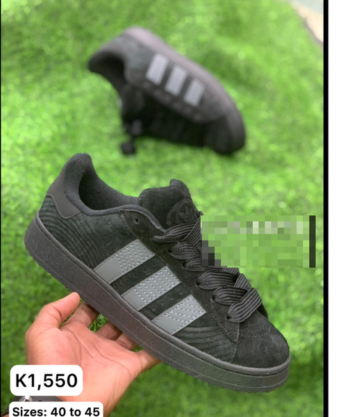 black sneakers