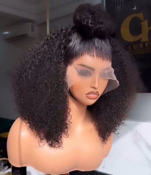 Black human hair wigs with baby hair