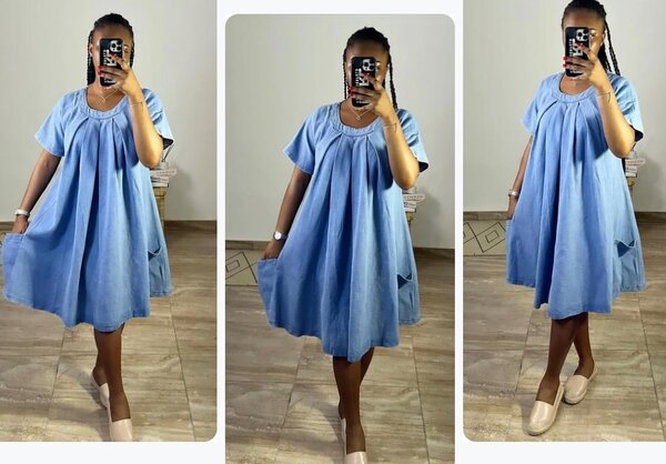 Robe en jeans