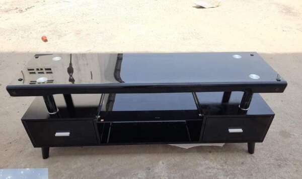 meuble tv vitrée 