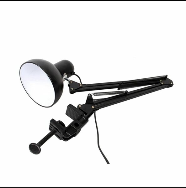 Flexible Swing Arm Clamp Mount Lamp Office Studio E27