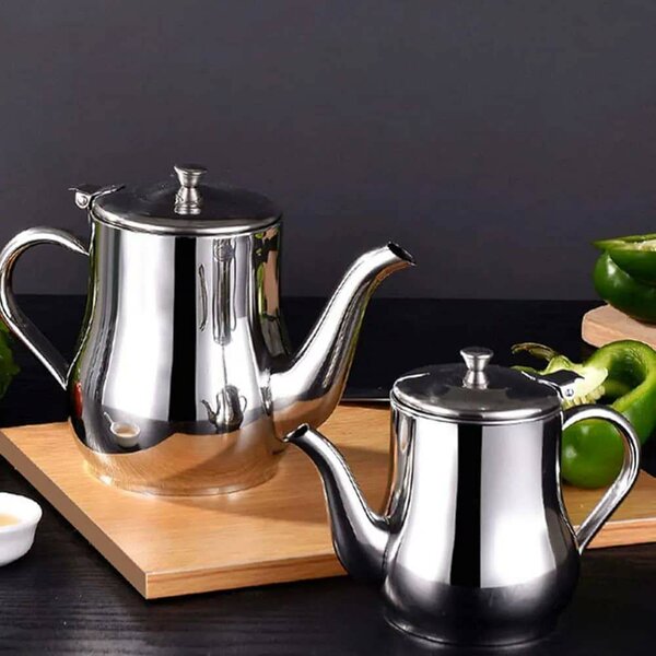 Théière - cafetière en acierinoxydable, avec un design éléga