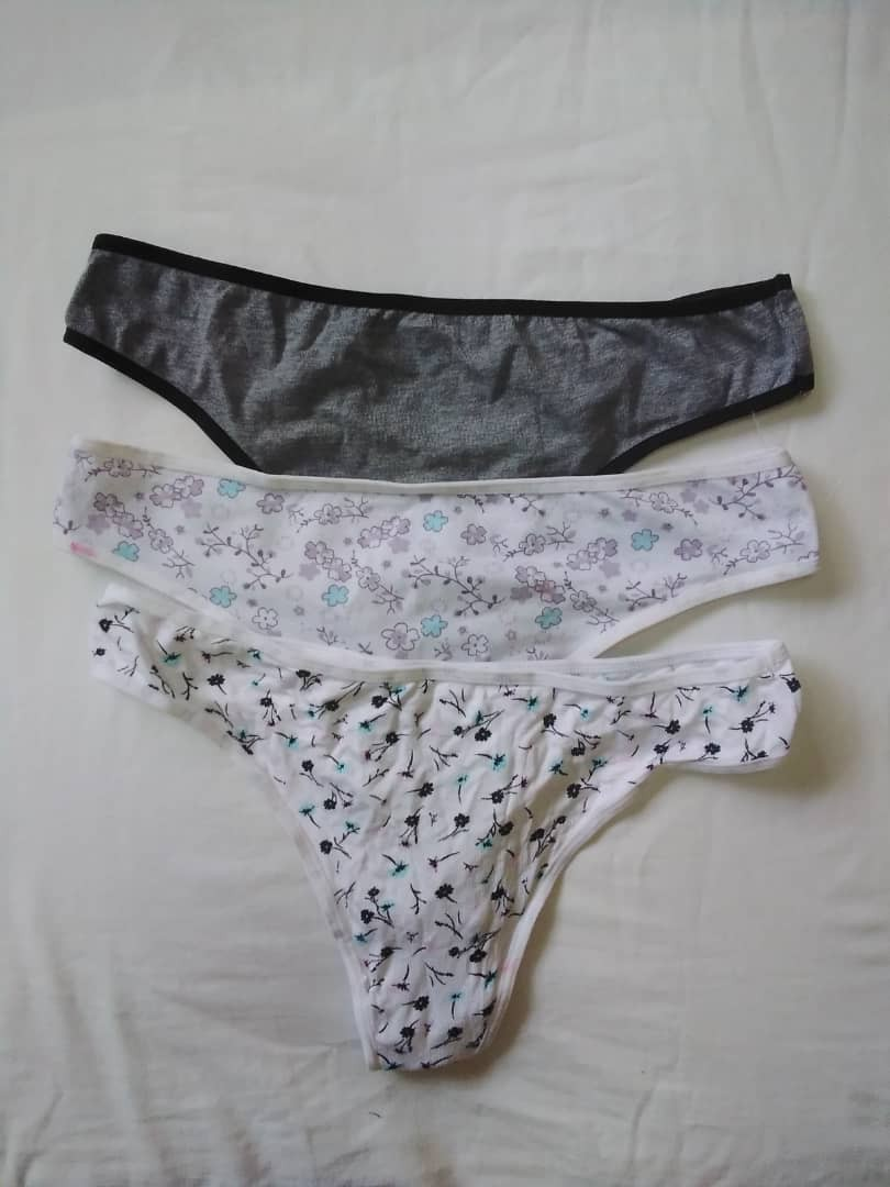 Pant blanc violet