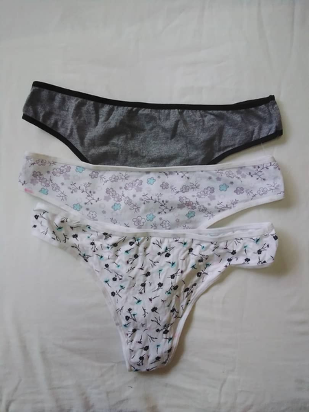 Pant blanc violet