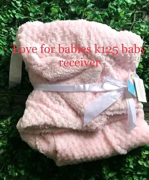 Pink terry blanket
