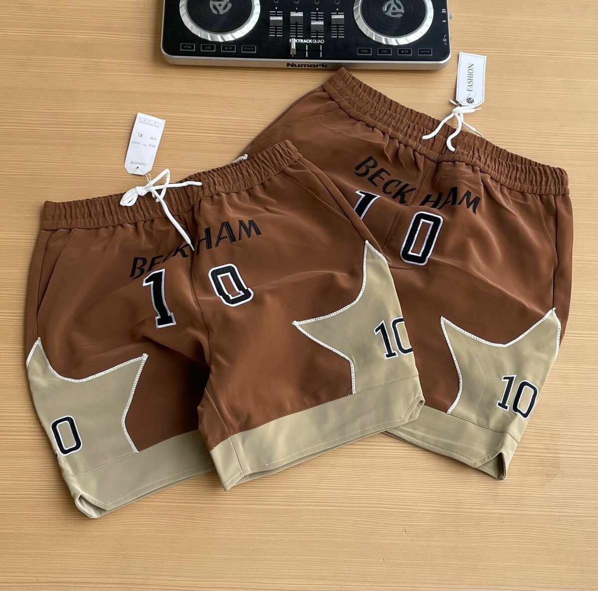 Leather shorts