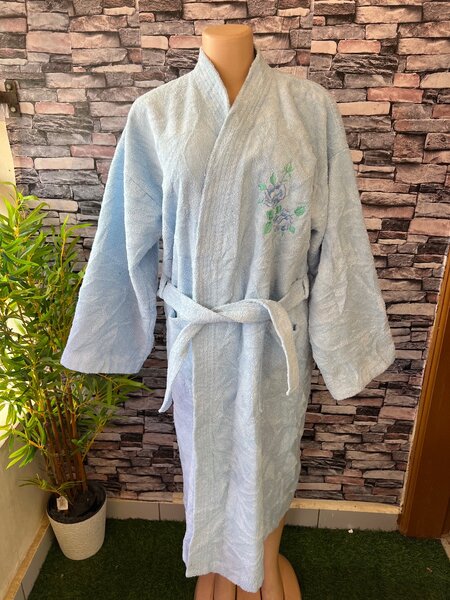 Peignoir doux en coton