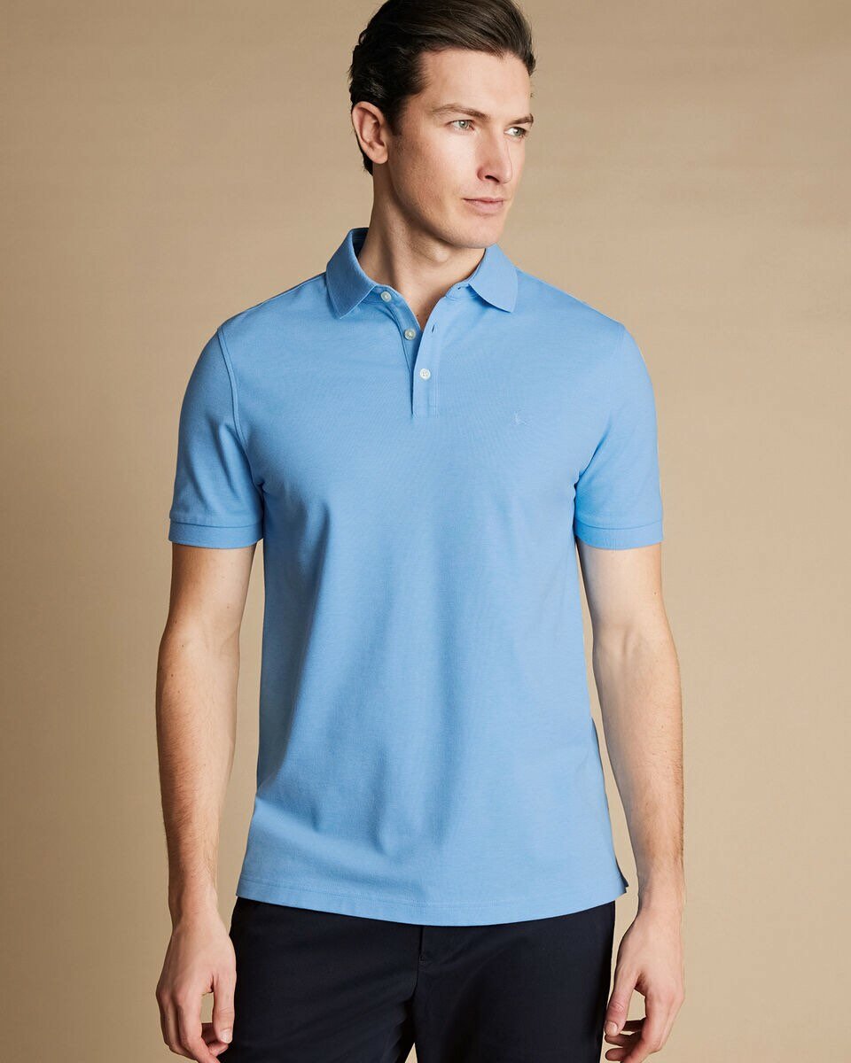 Polo bleu ciel
