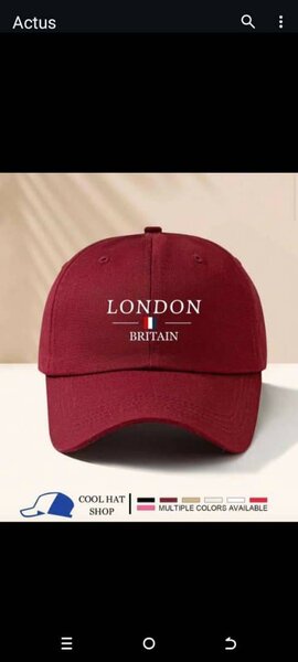 Casquette classique unisexe