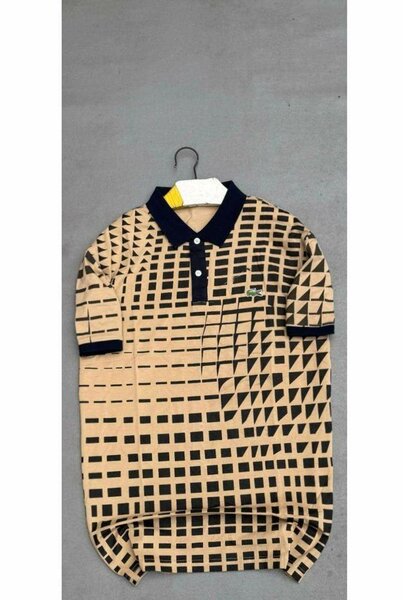 Polo à motif géométrique élégant