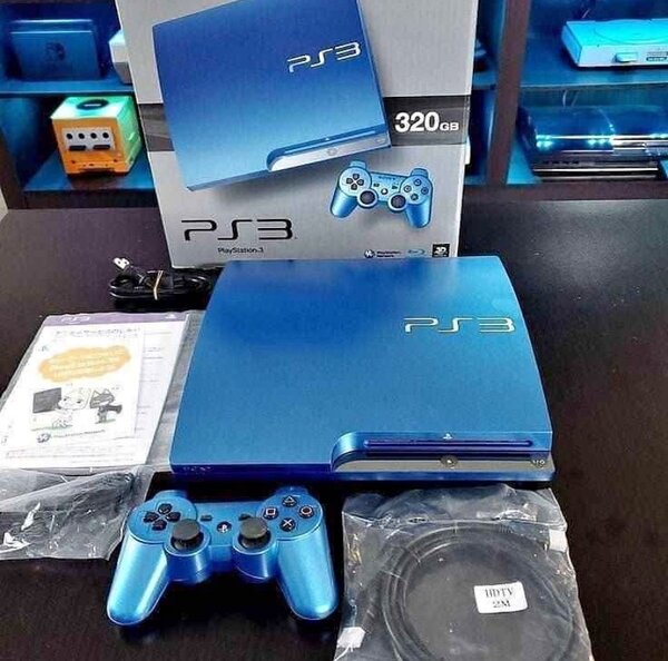 Console PS3 Slim 320GB rouge/bleu